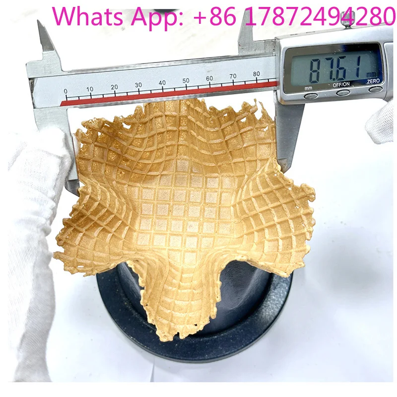 Manual Waffle Cone Maker Commercial-Grade Durable Aluminum Crumb Cone Maker Ice Cream Cone Maker Baking Con e Mold