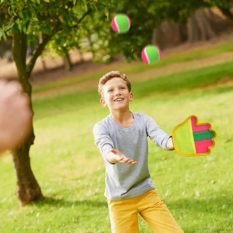 Toss And Catch Game Set Parent-Child Toss And Catch Game Classic Outdoor Games Interactive Pop And Catch Ball Play For Kids