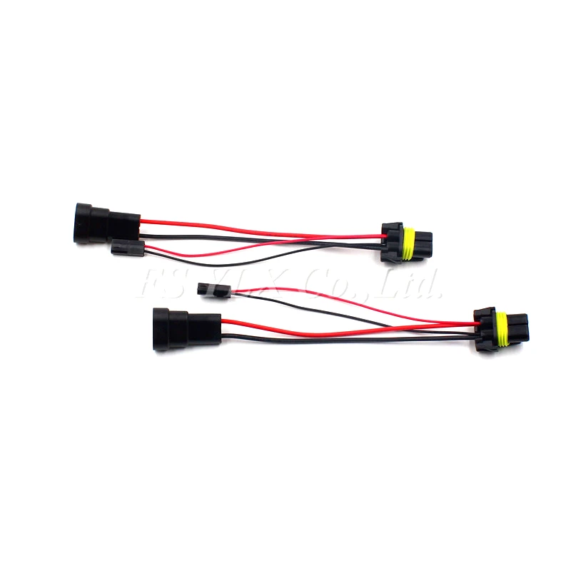 FSYLX 2pc 9005 hb3 9006 hb4 high beam HID Bi-xenon Adapter for the H1 D2S HID Bi-xenon headlight retrofit harness socket cable