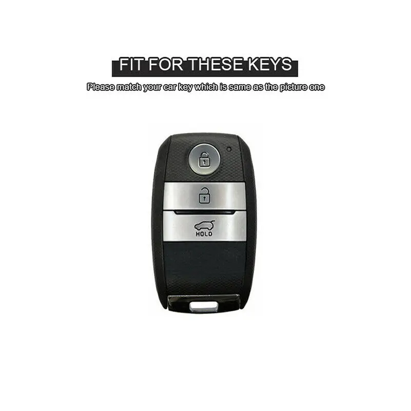 TPU 3 Button Car Remote Key Cover Case Holder Keychain for Kia Optima Sorento Niro Soul Accessories