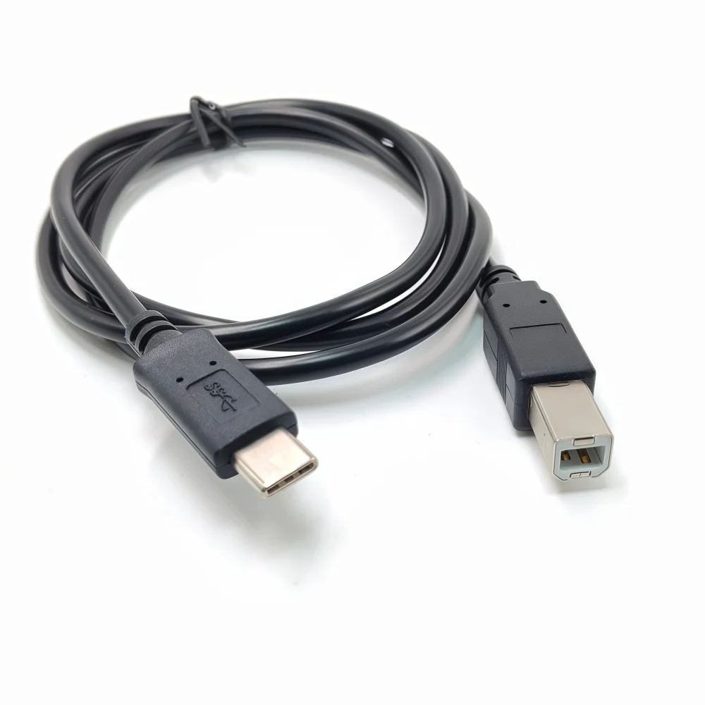 USB C to USB B 2.0 Printer Cable Printer Scanner for Epson HP Canon Brother MacBook Pro Samsung MIDI Controlle Cable 1M