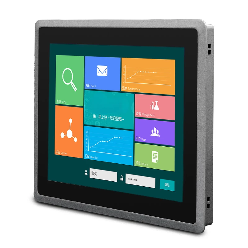 15-Inch Industrial Industrial Control All-in-One Embedded Fully Enclosed Industrial Tablet Computer Touch Display Capacitor