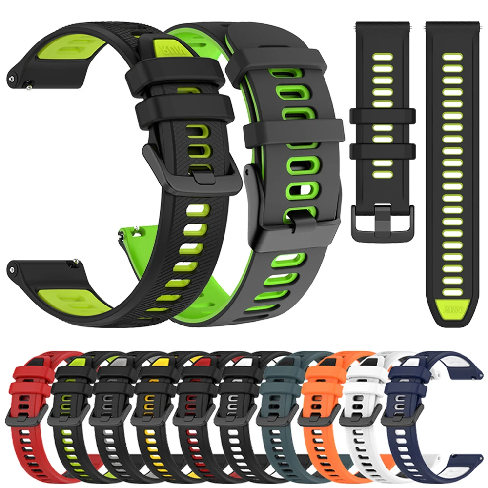 Correa de silicona para Garmin Forerunner 255 265 245 165 Band para Garmin Vivoactive 5 Venu 3 2 sq pulsera deportiva 20 22mm accesorios
