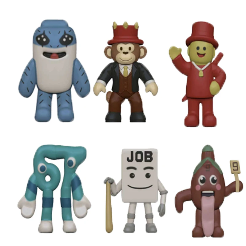 2026 Steal A Brainrot Cute Figurine 6/8pcs/Set No.9 House Anime Figure Toy Game Peripherials Dolls Anime Toys Christmas Gifts