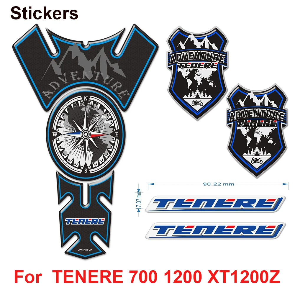 

1200 Tank Pad Protector For YAMAHA ADVENTURE TOURING TENERE 700 1200 XT1200Z SUPER Sticker Decal Fuel Gas Anti Slip