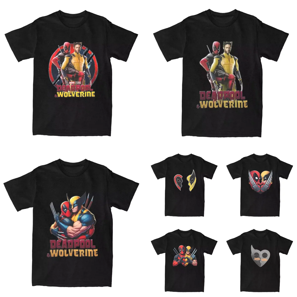 Men Women's T Shirt MINISO Deadpool & Wolverine T Shirts Trending Beach Tees Vintage Casual Cotton Tops Gift