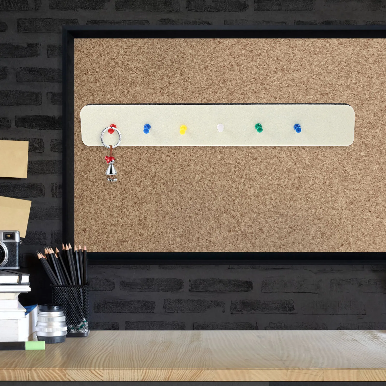 1Set Memo Felt Bulletin Board Strips Self-Adhesive Notice Board Wall Decoration for Office Home School Photo Display