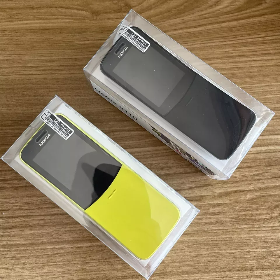 Nokia 8110 4G LTE мобильный телефон с двумя SIM-картами 4 ГБ + 512 МБ Banana Sim Free WIFI GPS Slide KaiOS оригинальный разблокированный смартфон