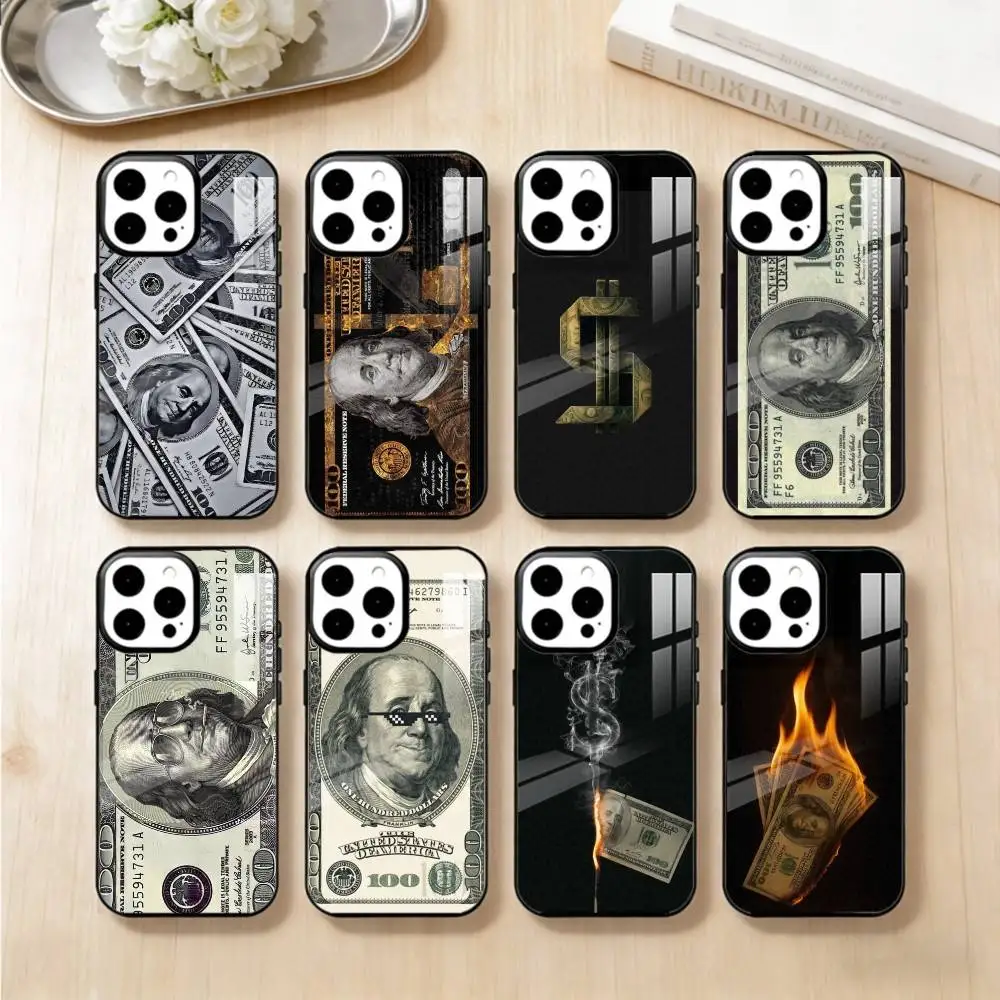

Gold Cash Art Phone Case For iPhone17,16,15,14,13 Plus,Pro Max Magnetic For Magsafe Wireless Charging