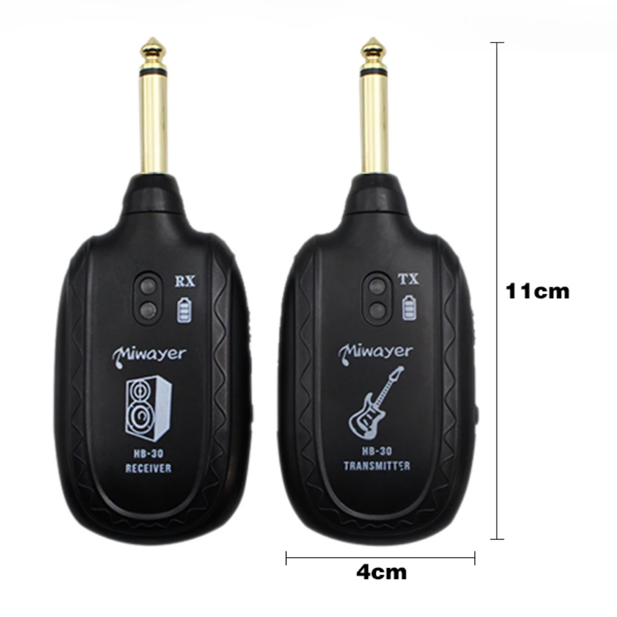 Miwayer HB-30 Guitar Wireless System Transmitter Receiver Built-in Rechargeable Built- in Rechargeable wireless guitar