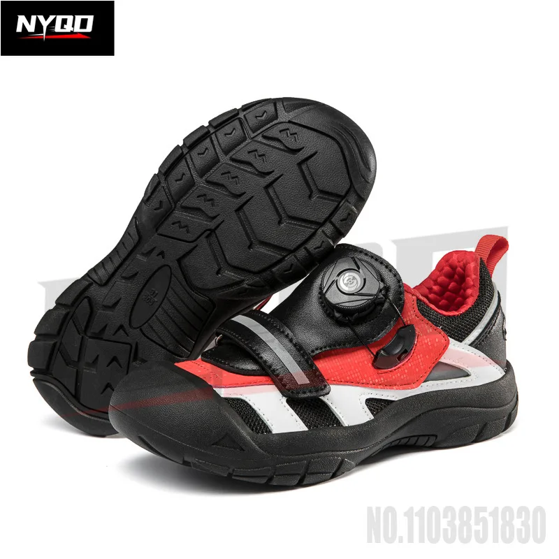 Skating bike shoe child cycling shoes road balance bike shoes bicycle rubber sole bicycle flat shoes botas moto 26-33size