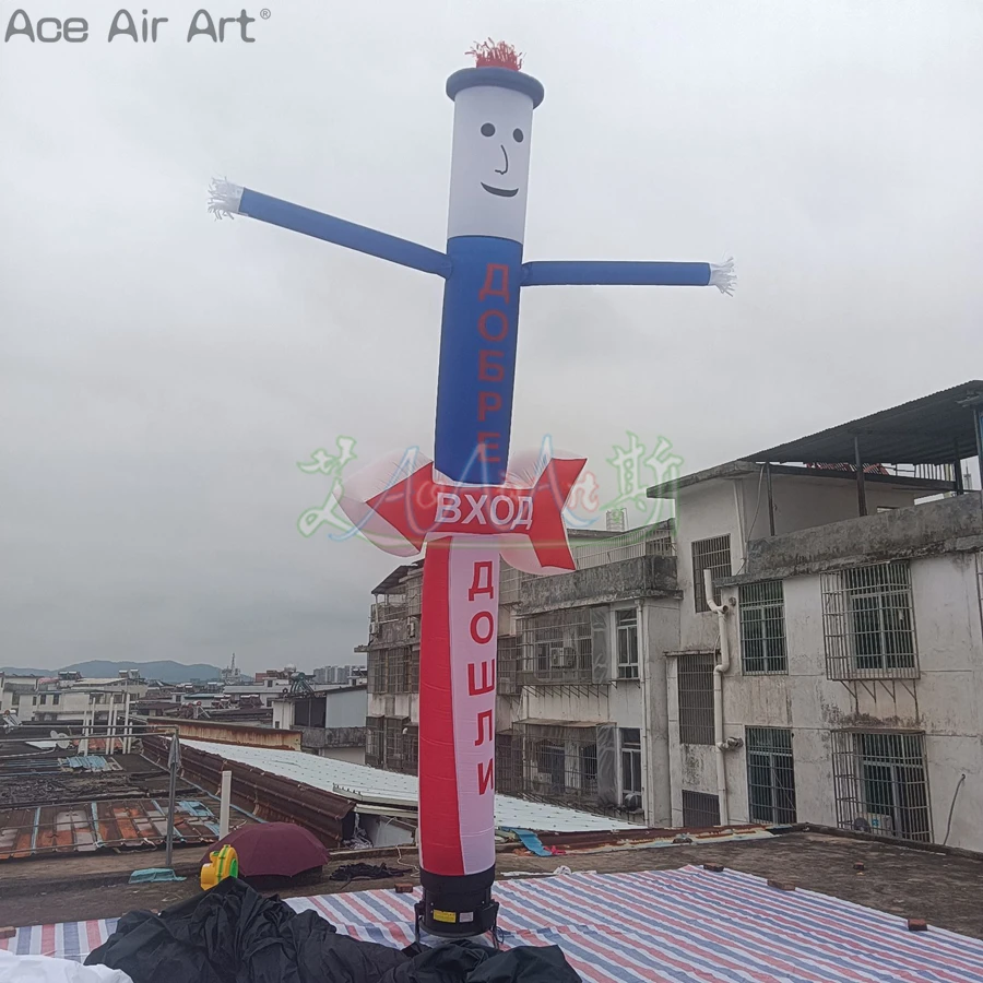 Nueva publicidad, bailarina de cielo inflable de 5m H, bailarina de aire de escritorio, hombre viento para evento