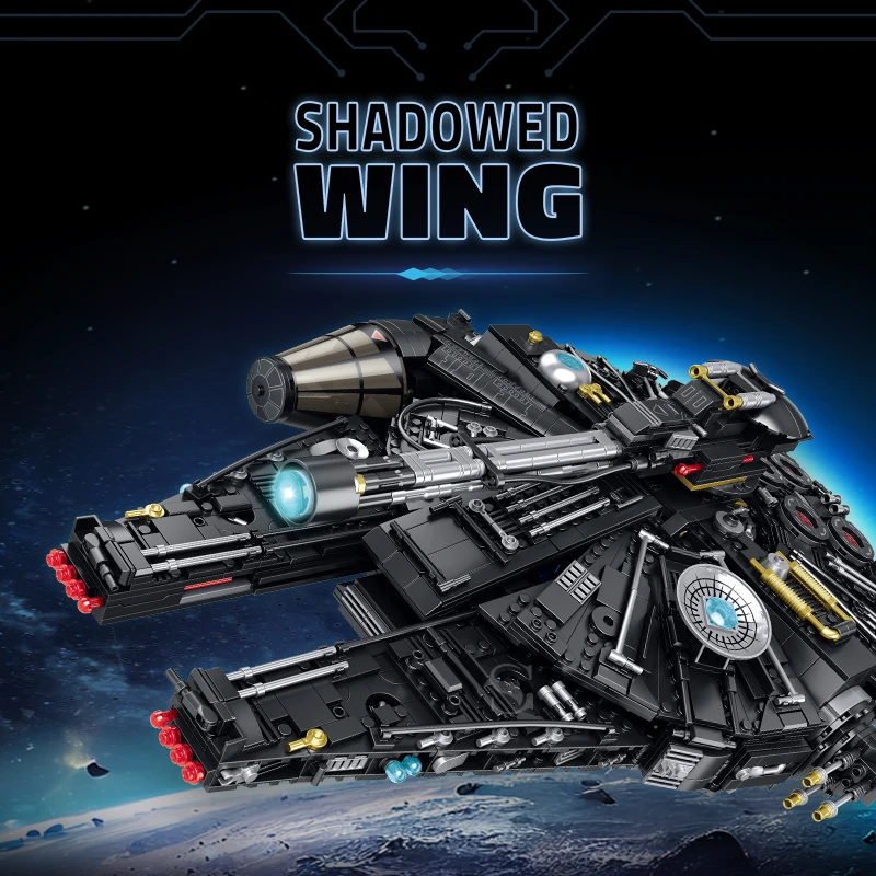 2500+pcs MOC Building Blocks Sets Millennium Black Falcon Plane Star Warship Bricks Toys For Kids Children Adult Christmas Gift