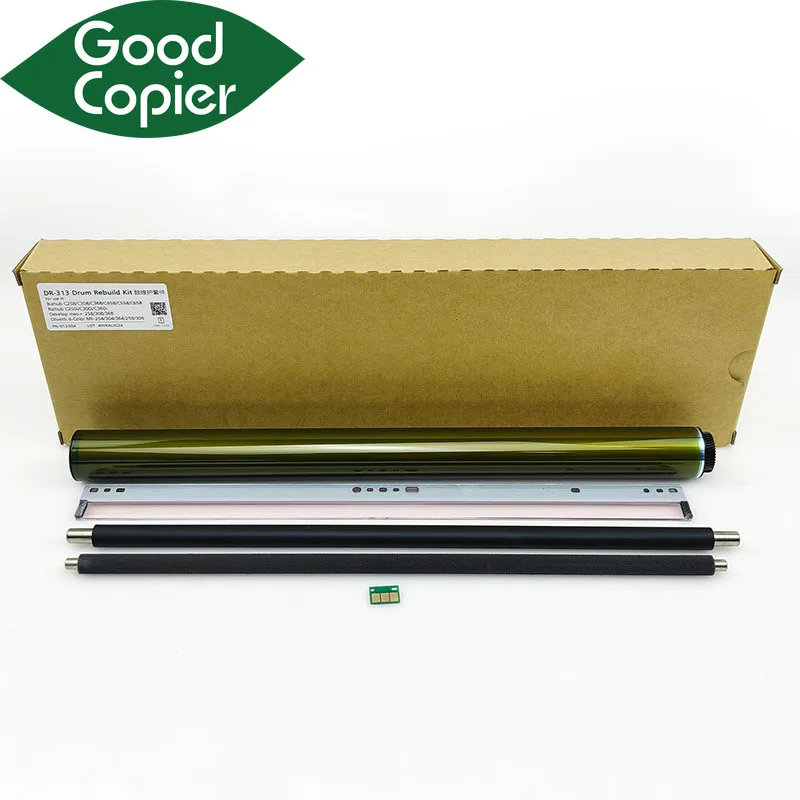 

Drum Unit Rebuild Kit For KONICA MINOLTA Bizhub C258 C308 C368 C458 C558 C658 Drum Cleaning Blade Charge Roller DR-313 OPC Drum