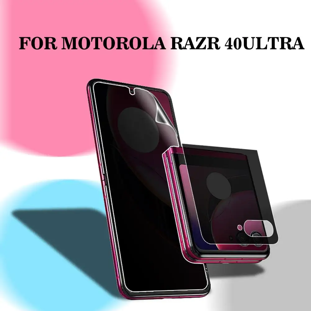 HD Hydrogel Film For Motorola Razr 40 Ultra Matte Screen Protector For Motorola Razr 40ultra Privacy Matte Full Cover