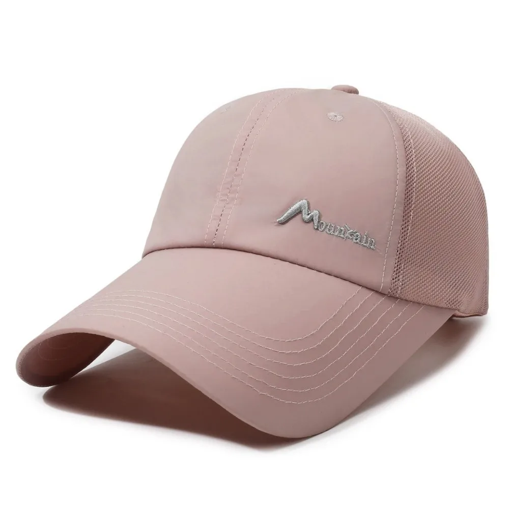 Fashion Quick Dry Mesh Baseball Cap Breathable Anti-UV Running Hat Hip-hop Lightweight Sports Caps Summer Outdoor
