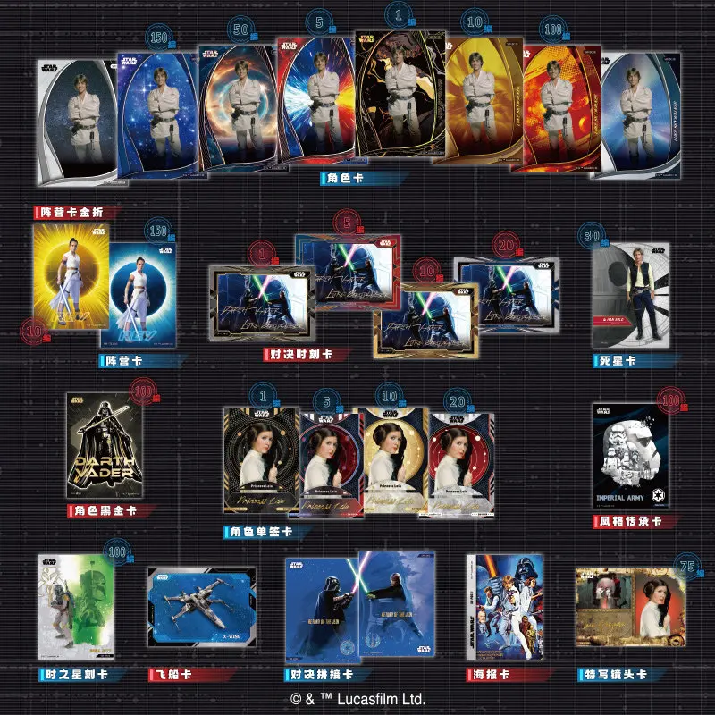 

Card Fun Official Jicardshe Star Wars Character Cards Featuring Darth Vader, Ultimate Gift for Fans & Collectors Card Box Set