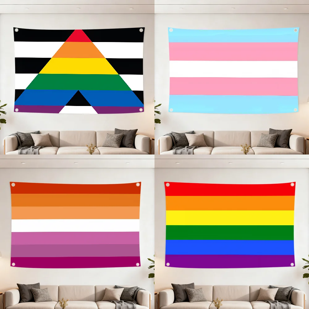 Gay Straight Allies Straight Ally Pride flag Decoration Outdoor Picnic Party Art Hanging Home Camping Party Banner Best sellers
