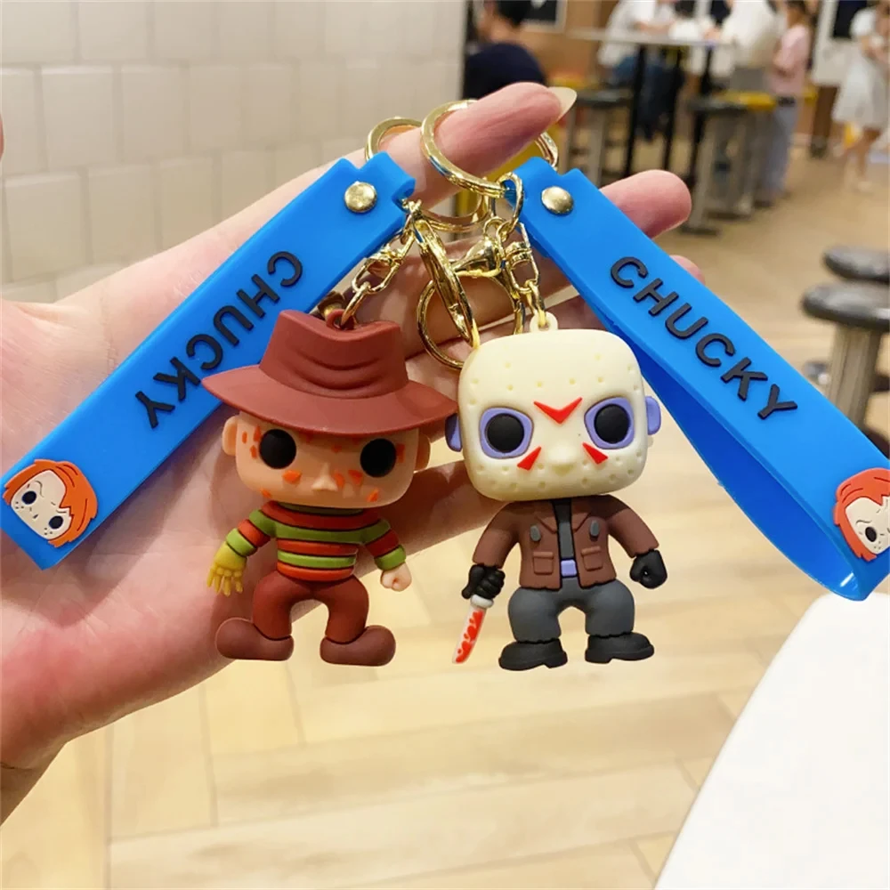 

Хэллоуин Страшный Призрак Детские Брелки Куклы Ужасы Детские Игры Чаки Тиффани Глен Мини Подвески ПВХ Фигурки Игрушечный Брелок Подарок