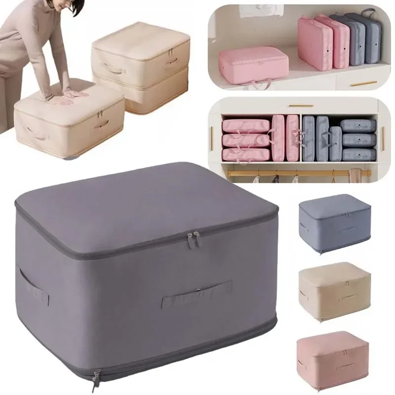 

New Large-capacity Quilt Storage Bag Super-saving Space Self-compression Storage Bag Bedroom Wardrobe Down Jacket Quilt Storage