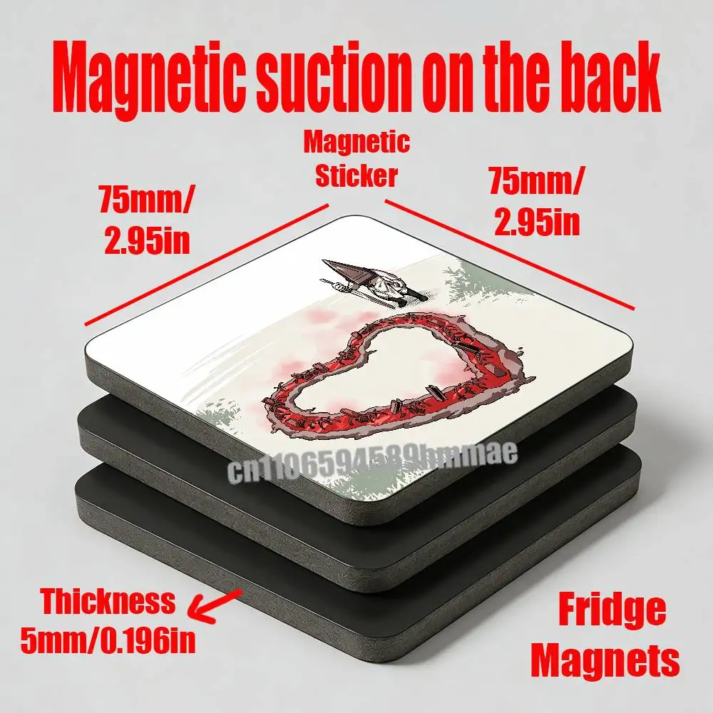 For Silent Hill Heather Mason Refrigerator Magnets Metal Icebox Cabinet Custom Fridge Magnetic Card Case