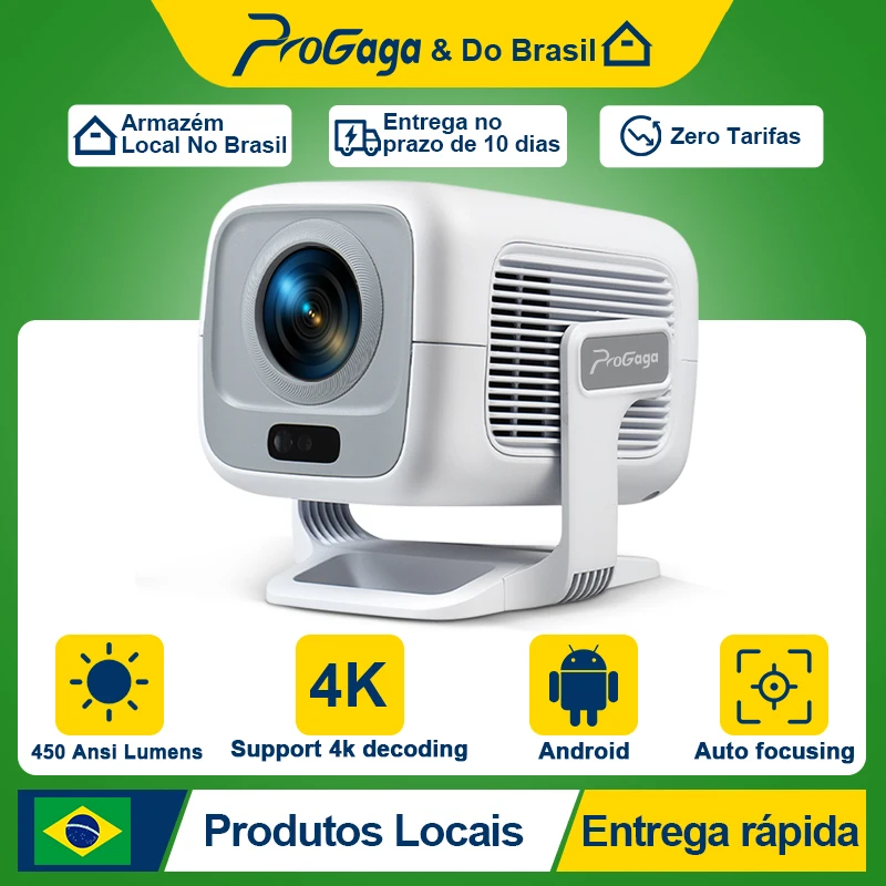 PROGAGA Mini 1080P PG370 Full HD проектор 4K Android WIFi BT5.4 A713 проектор PG370 умный домашний кинотеатр портативный видеопроектор