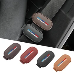 Car Safety Belt Limiter Leather Seat Belt Adjuster Anti-Stretch Clip For BMW 1 2 3 5 7 Series X1X2X3X4X5X6G20 G30 G11 G12