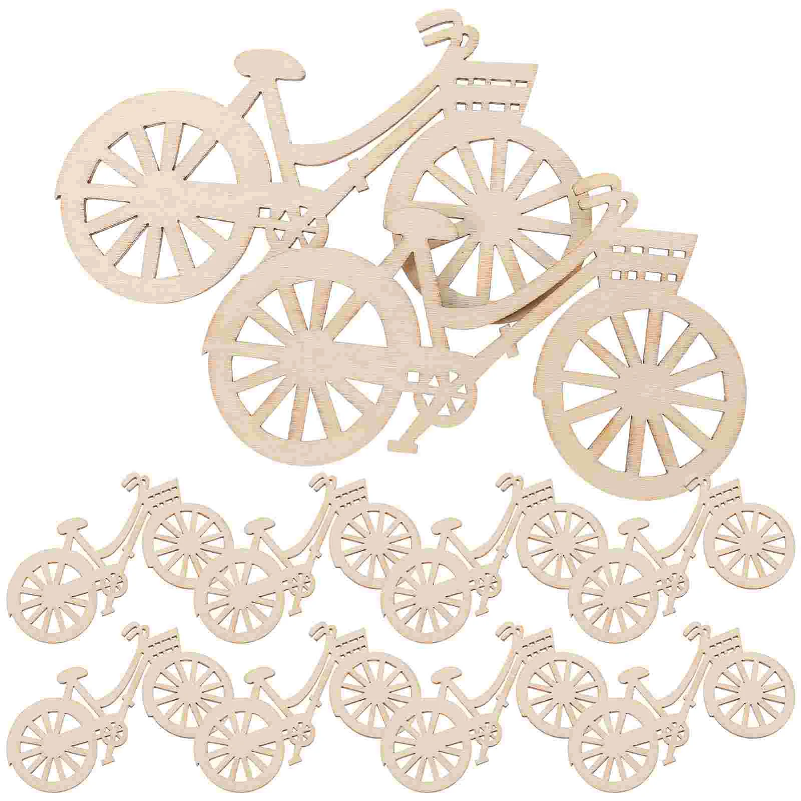 Modèle de vélo l'inventaire en bois, décoration de maison de courses, petits modèles de salle de jouets, 12 pièces