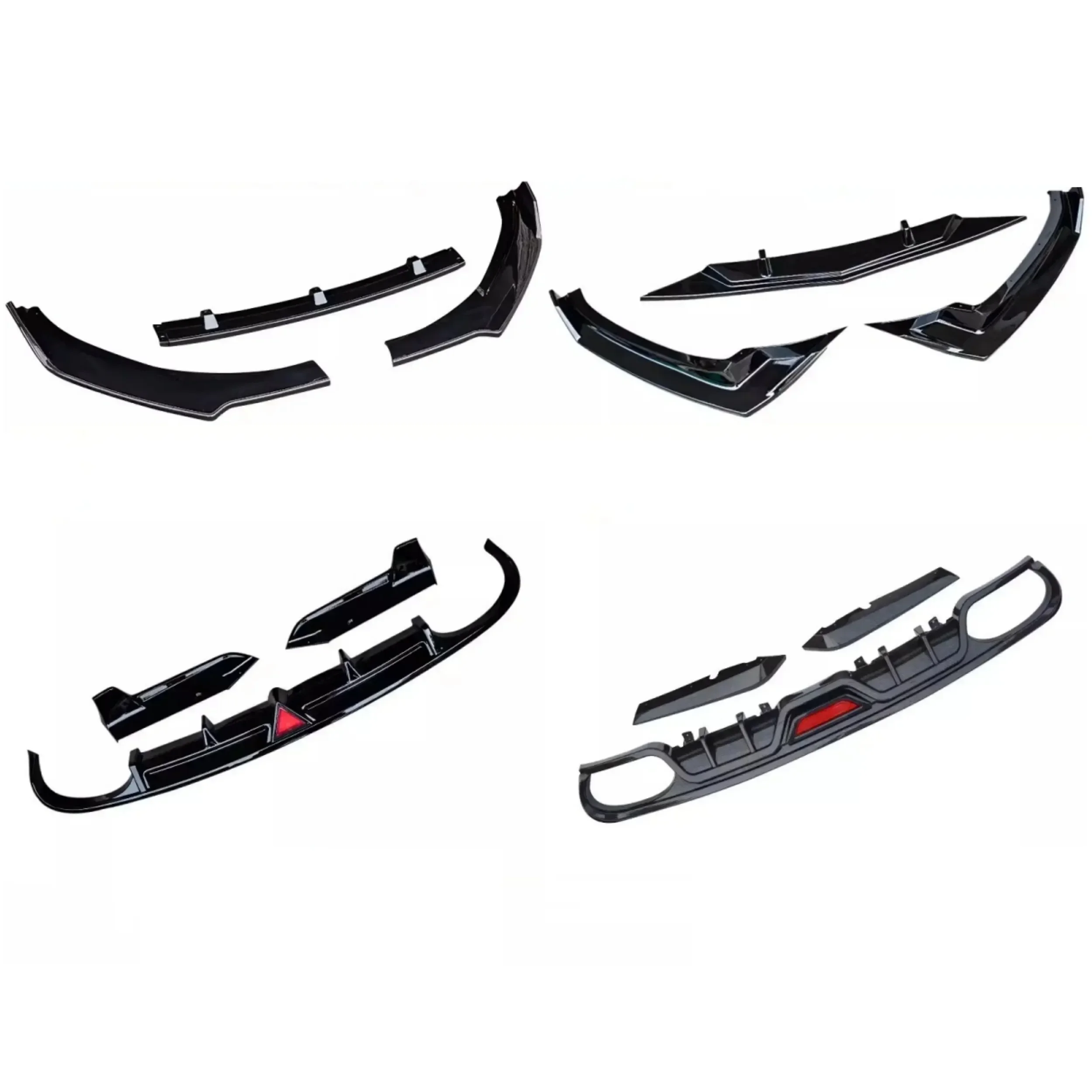 Kohlefaser-Frontspoiler und Hecklippe für Hyundai LAFESTA, modifiziertes Sport-Design, Autozubehör