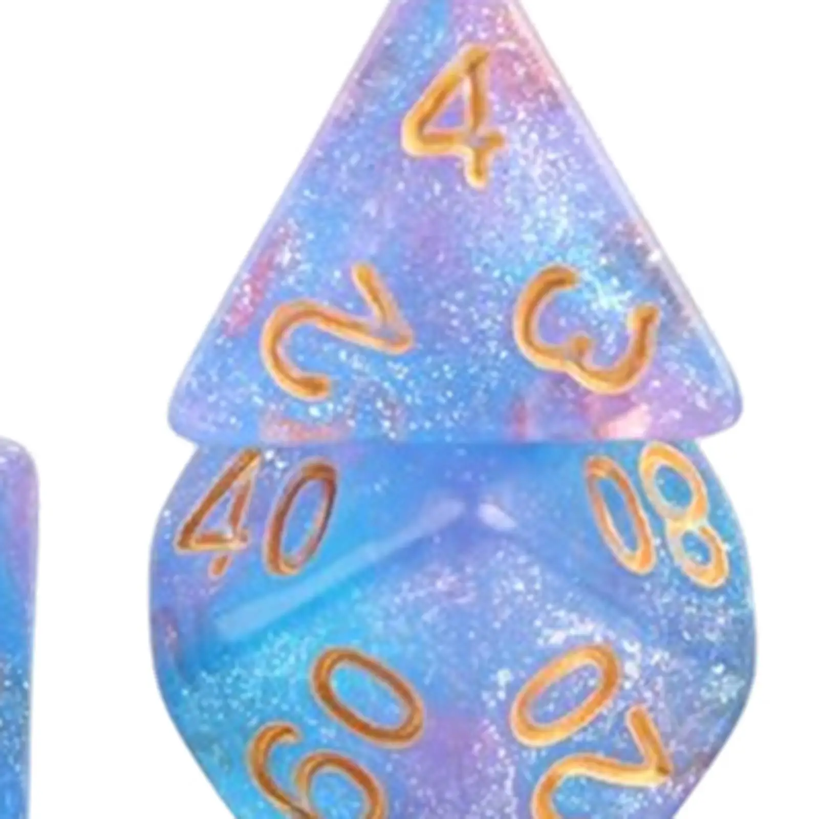 

Набор прочных акриловых многогранных игральных кубиков для настольных игр, разноцветные кубики, игрушка для семейных вечеринок