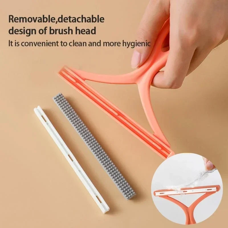 Double-sided Lint Remover Portable Manual Pet Fur Remover Brush Carpet Wool Cloth Sweater Fluff Fabric Shaver Scraper Clean Tool