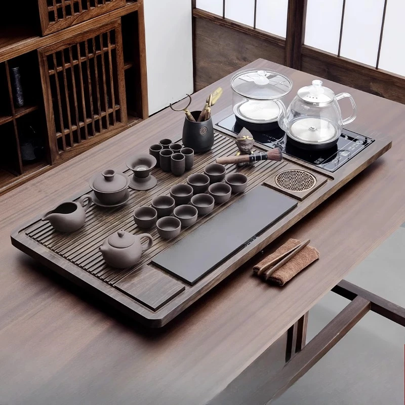 

Pot Valet Tea Tray Ash Office Desk Table Decorative Chinese Tea Tray Accessories Hospitality Serving Bandejas Home Decorationgs