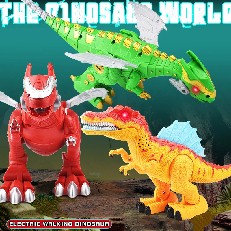 

Creative Fun Walking Sound Light-emitting Electric Dinosaur Toys Simulation Mechanical Animal Model Children's Birthday Gift