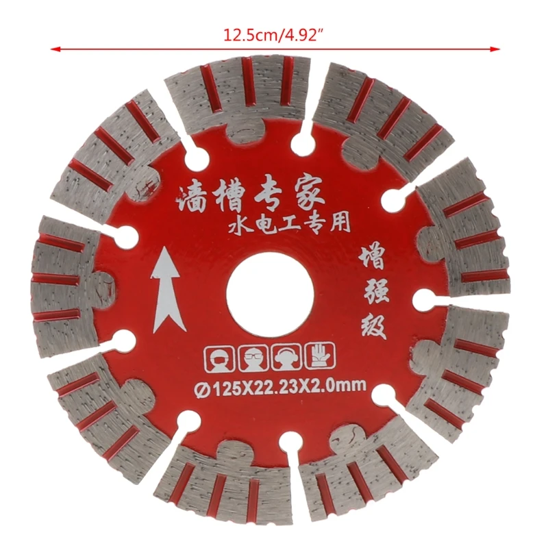 X37E 125mm Dry Cut Disc Super Tipis untuk Grani Ubin Porselen Beton Marmer