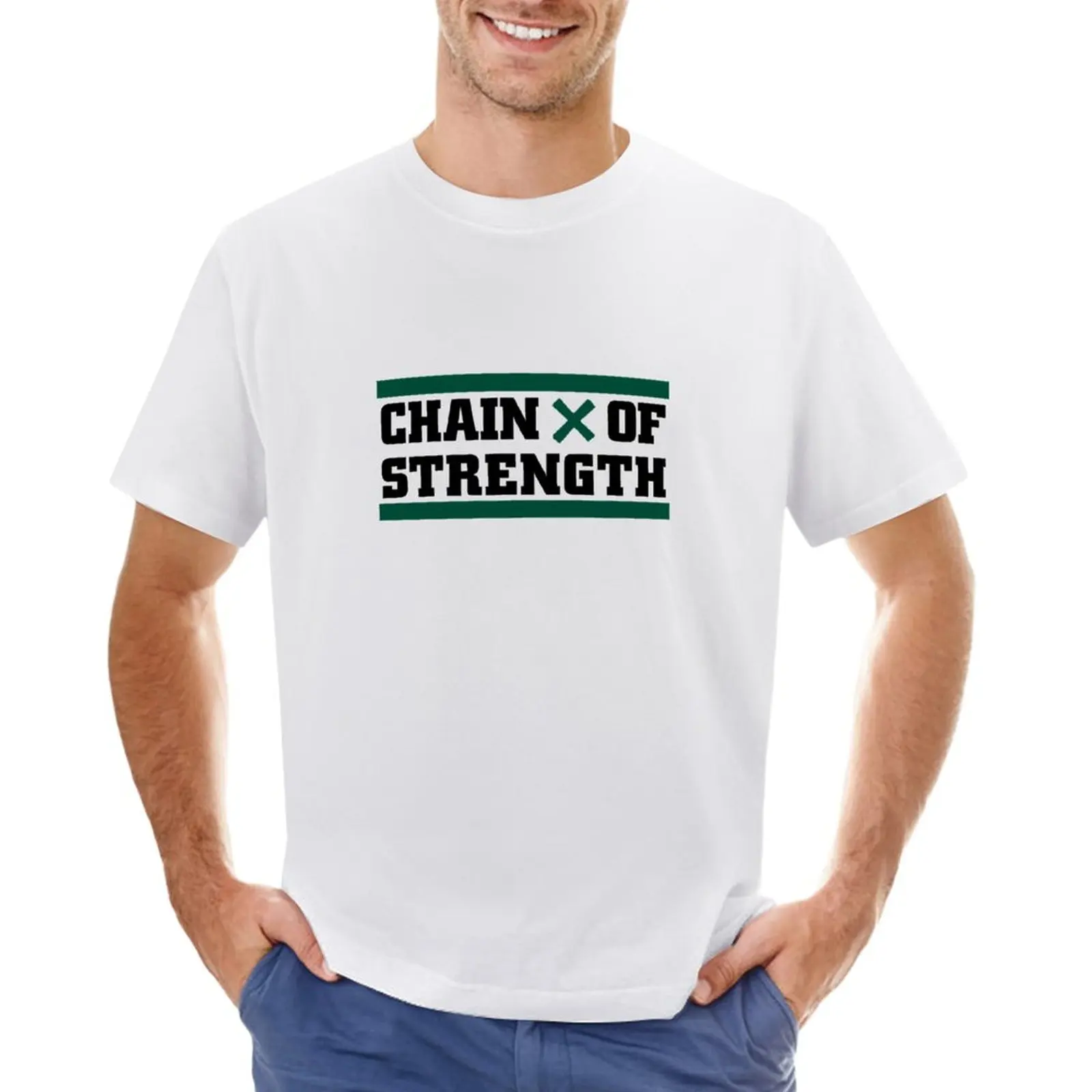 

Chain Of Strength T-Shirt sweat animal prinfor boys vintage T-shirt men