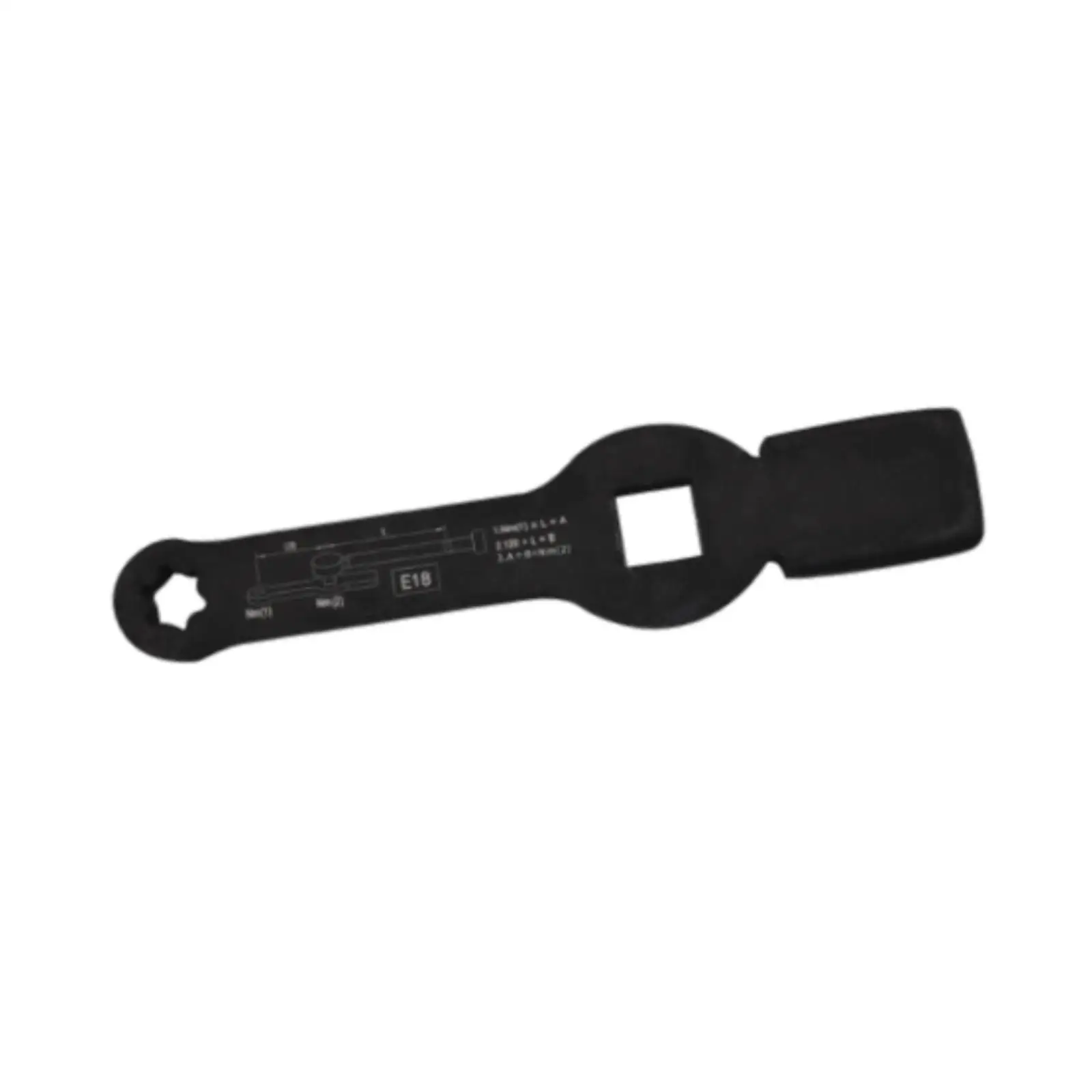 Axle Nut Wrench Truck Brake Disc Impact Tool Durable Construction Compact Easy Storage for Auto Shop Work