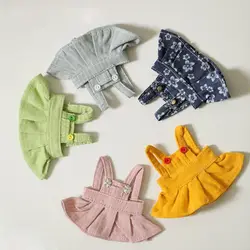 Fashion Jeans Camisole Skirt Decoration 10cm Cotton Doll Lovely Princess Dresses Plush Dolls Clothes Accessories