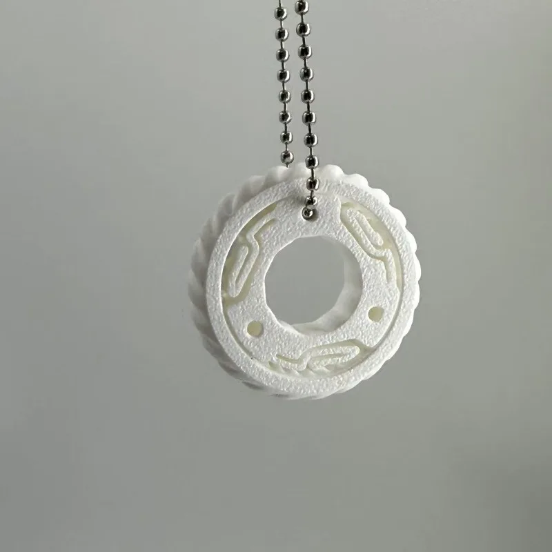 Fidget Roller Paragraph Ring Rotating Mechanical Slider 3D Printed Push Card Keychain EDC Stress Relief Sensory Toy Anti Anxiety