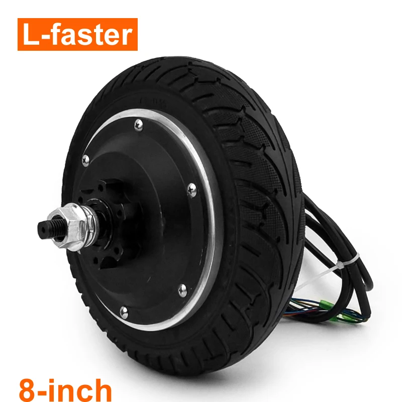 Geared 8 Inch 6 Inch 350W Electric Brushless Hub Motor High Torque Low Speed For E-scooter Cart Trolley Bike