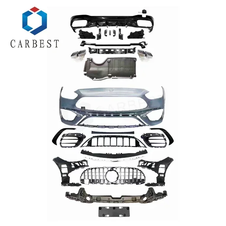 2023 Hot Sale Car Body Accseeory Upgrade Car Bumper W206 Body Kit For Mercedes Benz C Class 2022 to C63 AM G