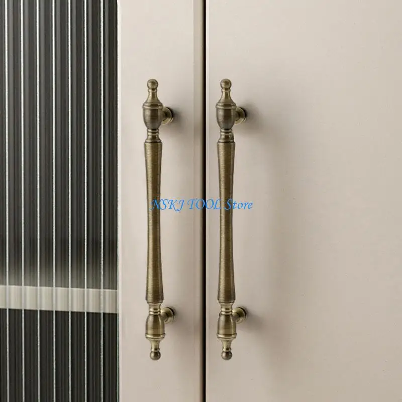 L8RC Luksusowa mosiężna szuflada Elegancka francuska design łatwa instalacja garderoby domowej