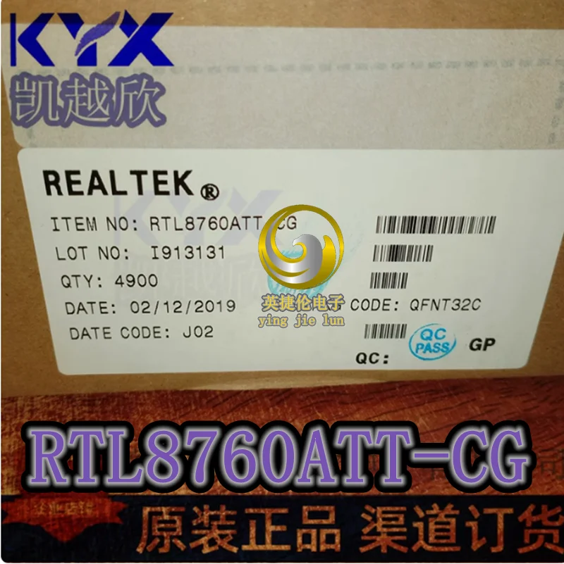 5PCS/LOT RTL8760ATT-CG RTL8760ATT RTL8760 8760ATT QFN32 Brand-new and original, send the package within 24 hours!