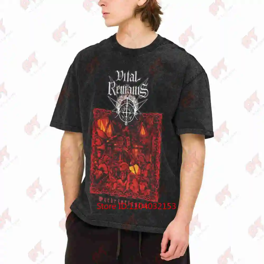 Vital Remains Vintage Washed Tee Pure Cotton T-Shirt