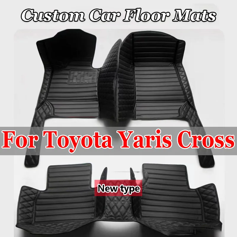 Non-hybrid Vehicle Car Floor Mats For Toyota Yaris Cross Yarisu Kurosu XP210 2021 2022 2023 Waterproof Pads Car Accessories 2012