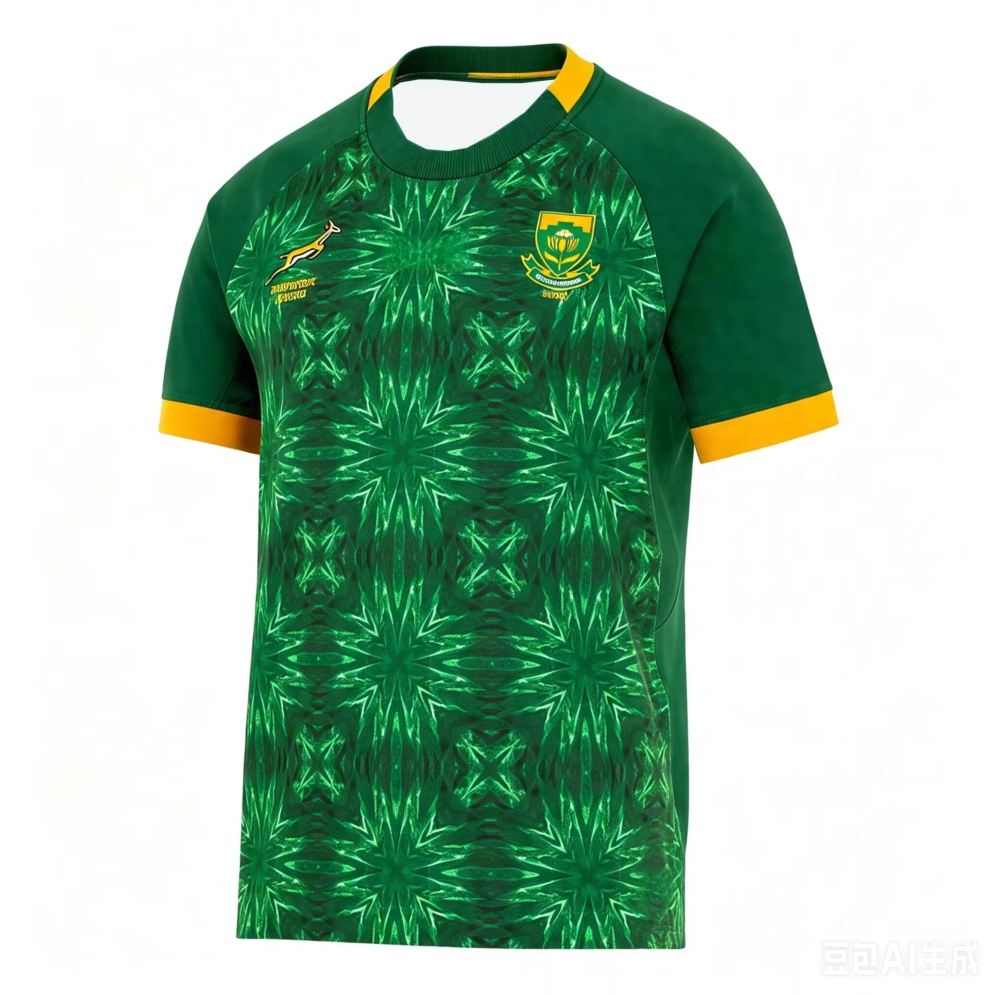 2026 South Africa Springboks Rugby Jersey Men's and Women's Summer Oversize T-shirt Breathable Quick Drying Streetwear Clothing