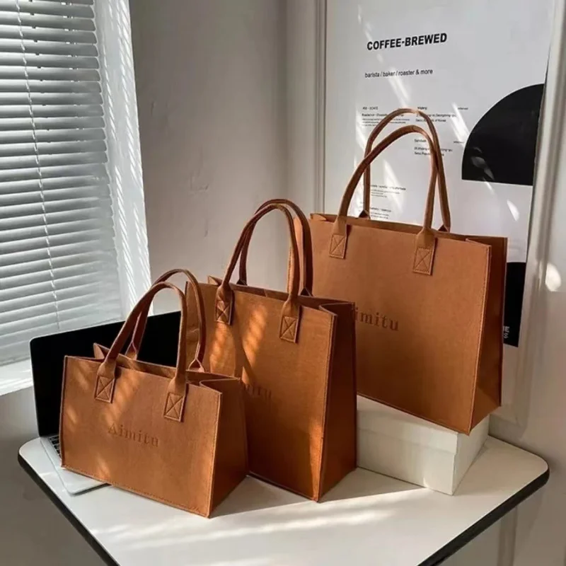 

Осень-зима, большая фетровая сумка-тоут Capaci, роскошная сумка на одно плечо, пригородная сумка, подарочная сумка Sli, модная