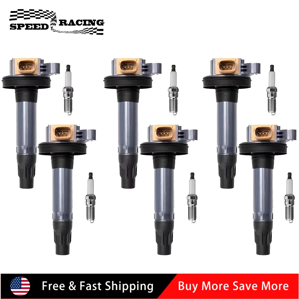 

2505-484814 BL3Z-12029-C 6pcs Ignition Coil & 6pcs Spark Plug Pack For 2015-2017 Ford Expedition Police Interceptor Sedan 3.5L