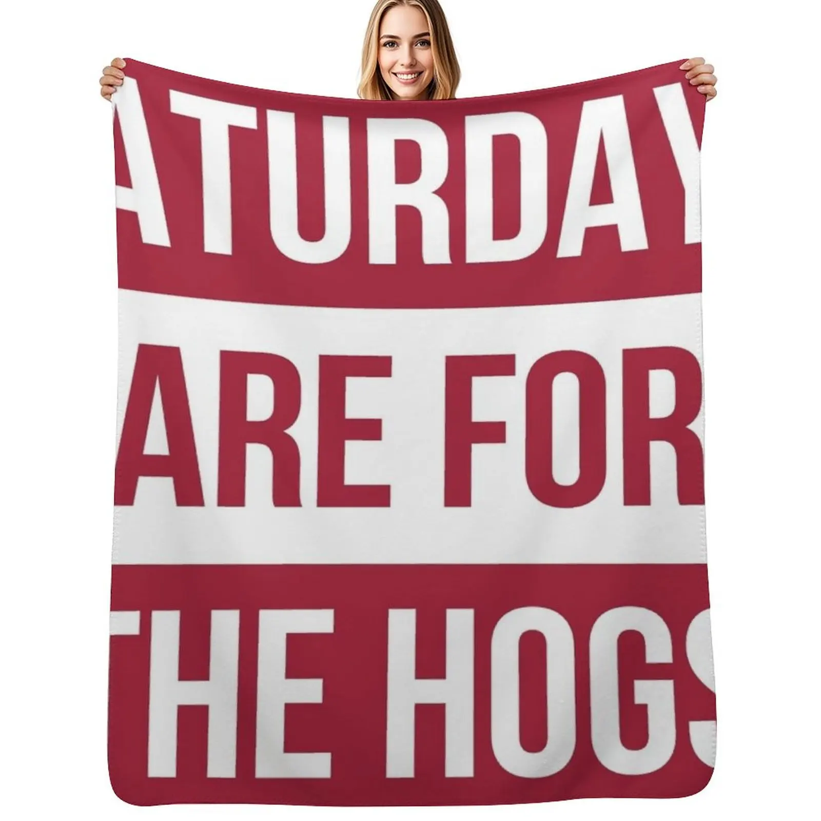 

Saturdays are for the hogs Throw Blanket Thermal Baby decorative Decoratives Blankets