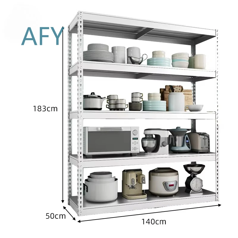 Sturdy Versatile All-Steel Storage Rack Adjustable 4-Tier Shelving for Kitchen for Home Office Garage Workshop Storage