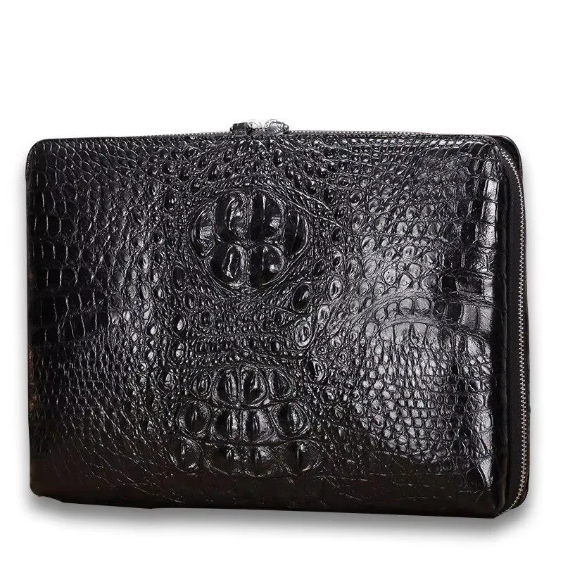 Lucanikexima new arrival  Crocodile Handbag Men Bag Large Capacity male Handbag clutch bag business bag